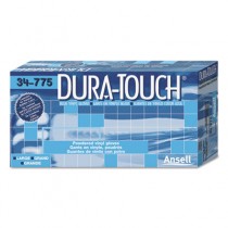 Dura-Touch PVC Gloves, Lightly Powdered, Medium, Blue
