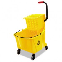 Pro-Pac Side-Squeeze Wringer/Bucket Combo, 8.75 gal, Yellow