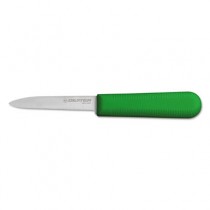 Cooks Parer Knife, 3 1/4 Inches, High-Carbon Steel with Green Handle, 1/Each