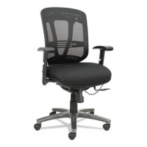 Eon Series Multifunction Wire Mechanism, Mid-Back Mesh Chair, Black