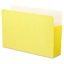 3 1/2 Inch Expansion Colored File Pocket, Straight Tab, Legal, Yellow