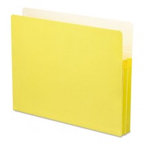 1 3/4 Inch Expansion Colored File Pocket, Straight Tab, Letter, Yellow