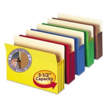 3 1/2 Inch Expansion Colored File Pocket, Straight Tab, Letter, Assorted, 5/Pack
