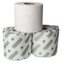 Green Plus Embossed Bathroom Tissue, 1-Ply, 550 Sheets, White