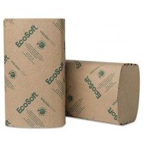 EcoSoft Folded Towels, 9 x 10, Natural