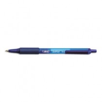 Soft Feel Ballpoint Retractable Pen, Blue Ink, Fine, Dozen