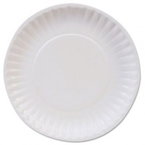 Basic Paper Dinnerware, Plates, White, 6" Diameter