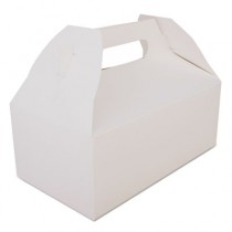 Carryout Barn Boxes, 8 7/8w x 5d x 3 1/2h, White