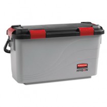Executive Microfiber Charging Mop Bucket, Gray/Black, Plastic, 10.5Wx25Dx13.5H