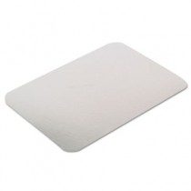 Rectangular Flat Bread Pan Covers, White/Aluminum, 8 2/5w x 5 9/10d