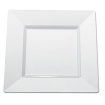 Squares Dinnerware, Plate, 10 3/4", White