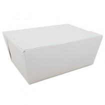 ChampPak Carryout Boxes, 4lb, 7 3/4w x 5 1/2d x 3 1/2h, White
