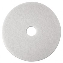 Low-Speed Super Polishing Floor Pads 4100, 14-Inch, White