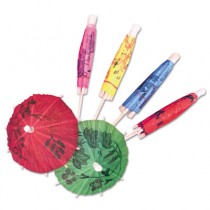 Cocktail Parasols, 3", Assorted