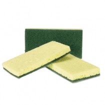 Heavy-Duty Scrubbing Sponge, Yellow/Green