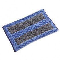 HYGEN Dust/Scrub Rough-Surface Microfiber Pad, 17 1/2w x 12d, Blue
