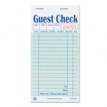Guest Check Book, Carbon Duplicate, 3 1/2 x 6 7/10