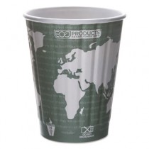World Art Hot Cups, Paper, Gray/White, 12 oz