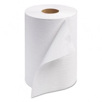 Universal Hand Roll Towel, One-Ply, White, 7 9/10 x 350'