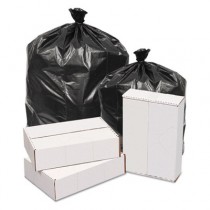 Waste Can Liners, 2mil, 38w x 38d x 58h, Black