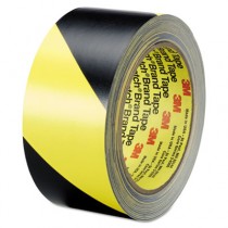 Safety Stripe Tape, 2" x 100 ft, Black/Yellow