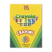 Classic Color Pack Crayons, Tuck Box, 16 Colors/Box