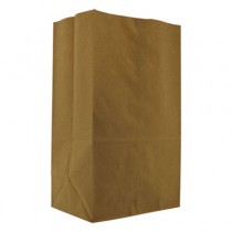 1/8 BBL 57# Squat Paper Bag, Natural Grocery Sack, Brown, 500-Bundle