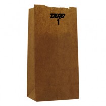 1# Paper Bag, 30-Pound Base Weight, Brown Kraft, 3-1/2x2-3/8x6-7/8