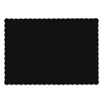 Solid Color Placemats, 9 3/4 x 14, Black