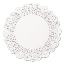Brooklace Lace Doilies, Round, 5", White