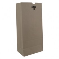 8# Paper Bag, 35-Pound Base Weight, White, 6-1/8 x 4.17 x 12-7/16, 500-Bundle