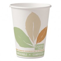 Bare Eco-Forward Paper Hot Cups, 12 oz., Bare Design, 50/Bag