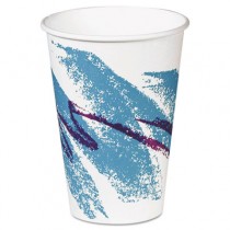 Hot Paper Vending Cups, 8 oz., Jazz Design, 100/Bag