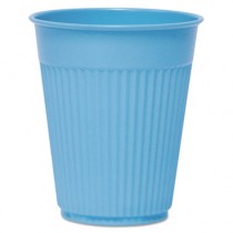 Plastic Medical & Dental Cups, Fluted, Blue, 5oz