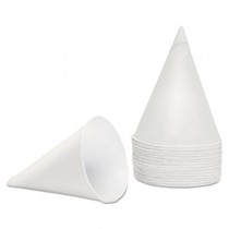 Paper Cone Cups, 4.5oz, White