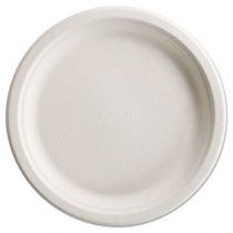 PaperPro Naturals Molded Fiber Round Dinnerware, Plate, 10 1/2", Natural