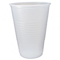 RK Ribbed Cold Drink Cups, 14oz, Clear