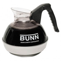 12-Cup Coffee Carafe for Pour-O-Matic Bunn Coffee Makers, Black Handle