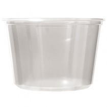 Microwavable Deli Containers, 16oz, Clear