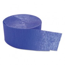 Crepe Streamers, 1 3/4" x 81ft, Royal Blue