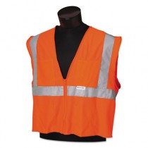 JACKSON SAFETY ANSI Class 2 Deluxe Safety Vest, Med/Large, Orange/Silver