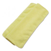 Lightweight Microfiber Cleaning Cloths, Yellow, 16 x 16