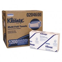 KLEENEX Multifold Towels, 16.3 x 8.5, 2-Ply, White, 94/Pack