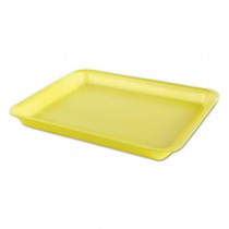 Processor/Heavy Supermarket Tray, Yellow, 10-1/2x8-1/4x1-1/8, 100/Bag