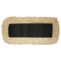 Disposable Dust Mop Head, Cotton/Synthetic Blend, 18w x 5d, White