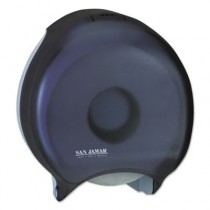 Single Jumbo Bath Tissue Dispenser, 1 Roll, 12.9w x 5.8d x 14.9h, Trans Black