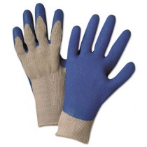 Latex Coated Gloves 6030, Gray/Blue, Small