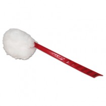 Toilet Bowl Mop, 12-Inch Overall Length x 5-3/4-Inch Mop Head, Red Plastic