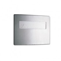 Toilet Seat Cover Dispenser, 15 3/4 x 2 1/4 x 11 1/4, Stainless Steel
