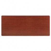 Rectangular Training Table Top Without Grommets, 72w x 30d, Bourbon Cherry